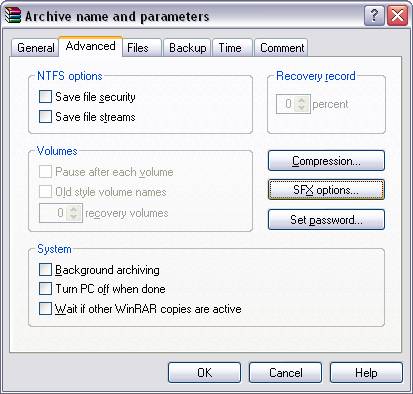 Rar Sfx Command Line Icon Set